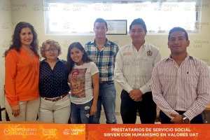 Prestatarios de Servicio Social sirven con  humanismo en Valores UA